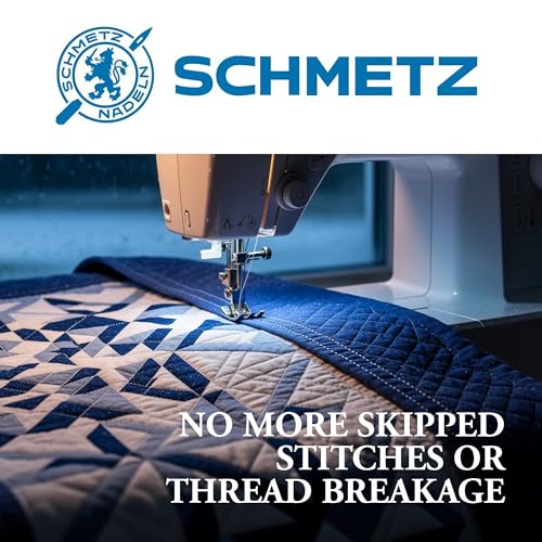 SCHMETZ Topstitch Sewing Machine Needles - Quilting & Topstitching Supplies, Size 100/16, 5-Needle Cards, Pack of 1 - size: 1 Card (5 Needles)