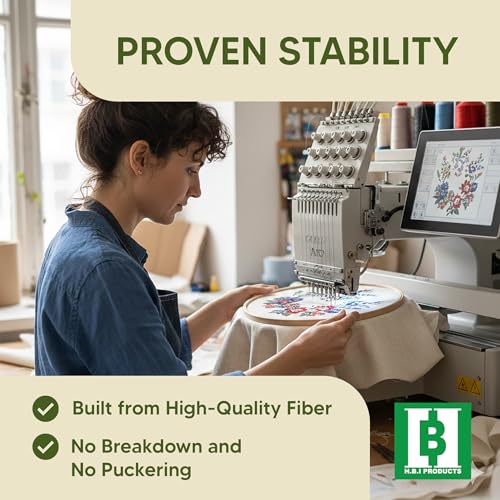 HBI Cut Away Embroidery Stabilizer Sheets, 8 x 8 in, 100 Pack - size: 8"x8" 100 Pcs 4x4 Hoops