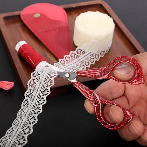 Small Sewing Scissors, Precision Detail Snips with Cover