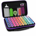 MERATIA Diamond Art Storage Organizer, 60 Jars with Accessories - color: Purple-60 Slots