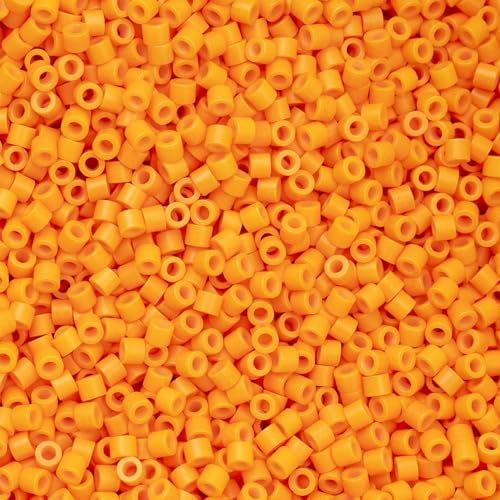 John Bead 25g Cylin Beads Saffron Spice 11/0 Glass Cylindrical Seed Beads for Jewelry Bracelets Necklaces Earrings Making Embroidery - color: Saffron Spice