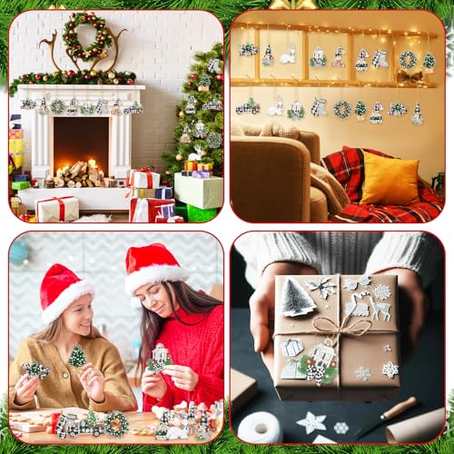 Realspring 20 Pcs Christmas Diamond Art Ornament 5d Winter Diamond Painting - style: Gnome