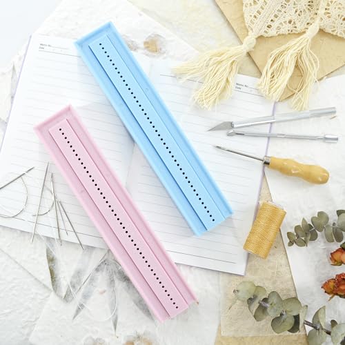 Signature Punching Tools for Bookbinding for DIY Notebook, Journals - color: Blue