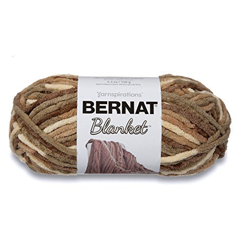 Bernat Blanket Super Bulky Yarn, 5.3oz, Guage 6 Super Bulky, Sonoma - color: Sonoma, size: Small Ball