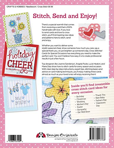 Cross Stitched Cards for Special Occasions: Creative Designs for Birthdays, Holidays, and More (Design Originals)