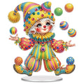 POETRYDRAW Diamond Art Ornament Desktop Kit Circus, Stand Up Diamonds Painting Ornament for Adults, 5D DIY Special Diamond Gem Craft Tabletop Placement Board Kit - color: Circus