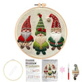 Huacan Embroidery Kits for Adults Beginner DIY Cross Stitch Stamped Christmas Pattern Stitching Sewing Kit 1 Piece 7.8 x 7.8 Inch (Santa Claus) - color: Santa Claus