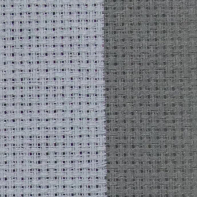 KCS 2 pc of 15" x 18"(38cmx45cm) 16 Count Cross Stitch Cotton Aida Cloth Needlework Fabric Box (Light Grey+Medium Grey,16CT) - color: Light Grey+medium Grey, size: 16CT