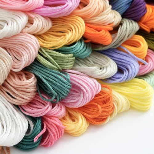 447 Colors Embroidery Floss Complete Set, Friendship Bracelet String, 8.7in 6-Strand Cross Stitch Thread Polyester Embroidery Thread