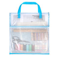 ElevateTech Sew Project Bags Jumbo Needlepoint Project Bag for Quilting Sewing Craft Organizer Bags Portable Mesh Zipper Pouch with Handle for Quilter Knitting Stitching Embroidery, 15.7×15.7 Inch