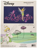 Dimensions Disney's Tinker Bell 'Believe' Counted Cross Stitch Kit for Beginners, 14 Count Navy Aida Cloth, 12'' x 8'' - color: Tinker Bell