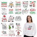 20Pcs Funny Christmas Iron on Transfer Dtf Transfers Ready to Press - color: Funny Christmas252