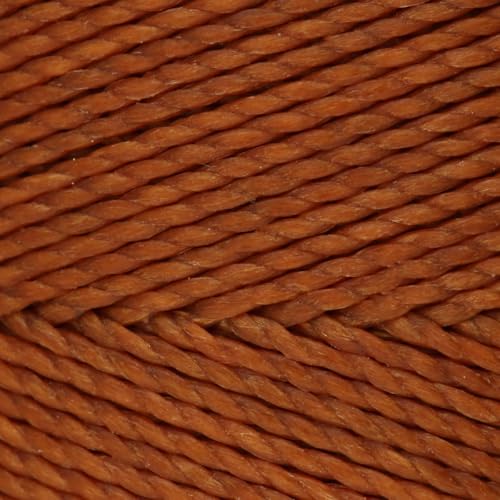 The Beadsmith Knot It Waxed Polyester Cord – Chestnut Color – 0.7mm Diameter – Light Wax, 144 Meters (472 Feet) Per Spool – Make Jewelry, Macrame, Friendship Bracelets and DIY Crafts - color: Chestnut