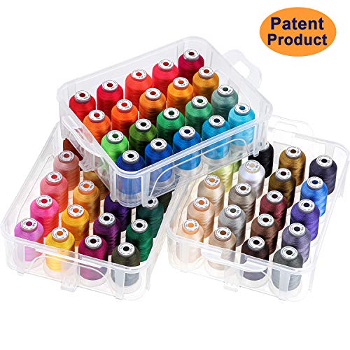 New brothread 60 Colors Embroidery Machine Thread with Storage Box - color: 60 Colors