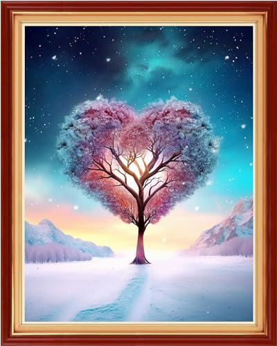 Dimensean Stamped Cross Stitch Kits Full Range of Embroidery Patterns Starter Kits for Beginners Adult DIY Cross Stitches Needlepoint Kits 11CT-The Giving Tree 16x20 inch - color: Craftpattern33
