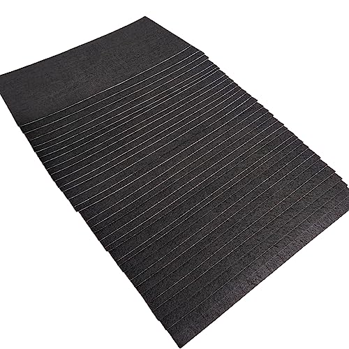 Jtnohx Self Adhesive Felt Sheets Adhesive Backed Felt Fabric Black 33Pcs - color: Black