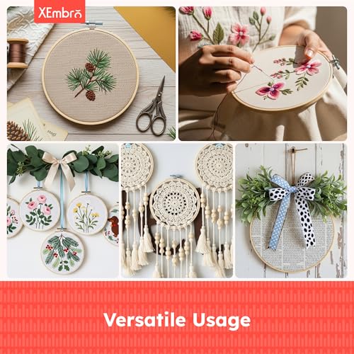 XEmbro Embroidery Hoops, 4 Inch, 9 Pieces - style: 4 Inch