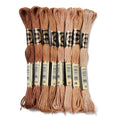 8 Skeins Embroidery Floss Friendship Bracelet String 0.5mm Cross Stitch Embroidery Thread for Jewelry Making Bracelet Knitting Stitching Craft Supplies, Coconut Brown - color: Coconut Brown, 8 Skeins