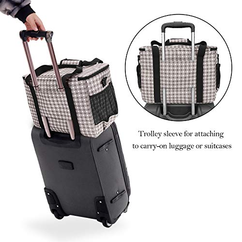Teamoy Sewing Machine Case, Carrying Tote Bag Storage Organizer, Gray Dots - color: Gray Dots
