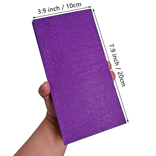 Jtnohx Self Adhesive Felt Sheets Adhesive Backed Felt Fabric Purple 33Pcs - color: Purple