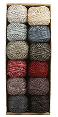 Valdani Pearl Cotton Sz 12 | Folk Art Fusion II Collection | 110 Yds/Ball - color: Folk Art Fusion II, size: 12