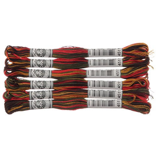 DMC Embroidery Floss Coloris - Poppy Fields (4511) - 6/Pkg - color: Poppy Fields (4511)