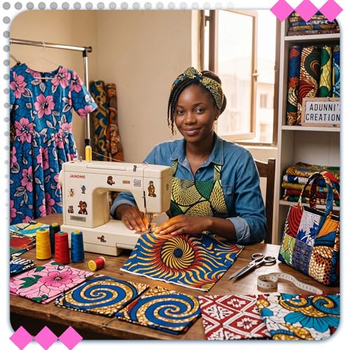 Tatuo 150 Pcs 4 × 4 Inch African Cotton Fabric Squares No Repeat - style: African