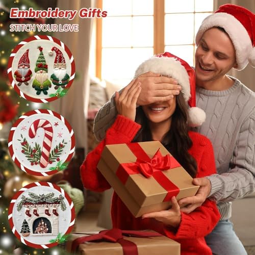 Christmas Embroidery Kits Beginners, Truck Embroidery Kits for Adults - color: Truck