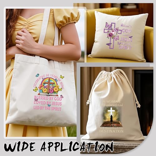 Dazoratix Religious Iron on Transfers - 20 Sheets Christian Jesus DTF Ready to Press Bible Verse God Cross Heat Patches Stickers Vinyl Decals for T Shirts Clothes Bag Hat Pillow DIY Crafts Decorations - style: Christian Jesus