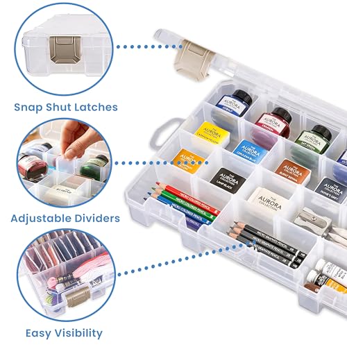 ArtBin Floss Finder Box, Embroidery Floss Organizer, Clear