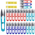 UCEC 24Pk Thread Cutter Snips, Mini Sewing Scissors for Crochet Embroidery - color: 24pack Red+blue+navy Blue