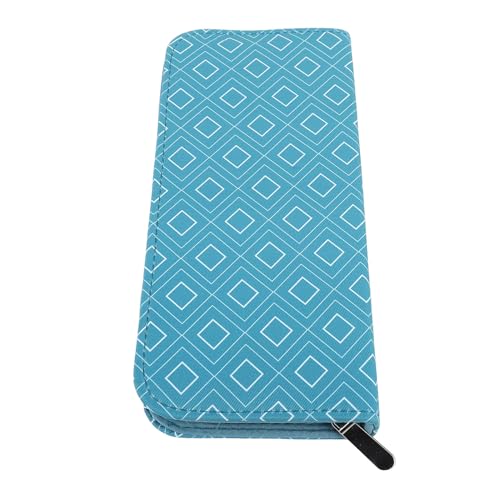 Knitting Needle Case Portable Storage Organizer Bag Rhombus Lattice Pattern for 20CM Sweater Knitting Needles, Lightweight and Craft Tool Holder for Knitting Supplies