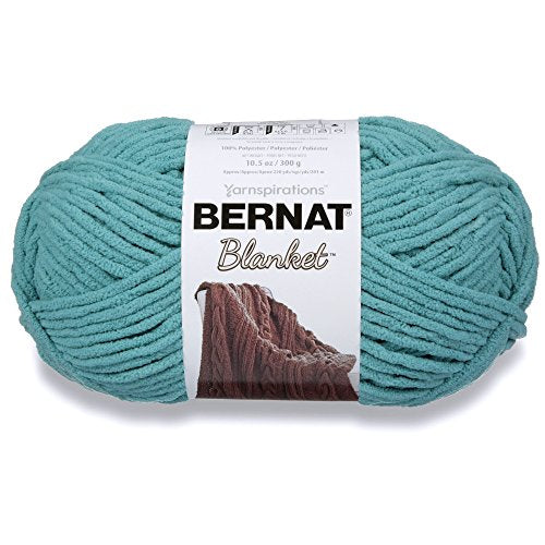Bernat Blanket Yarn, Light Teal - color: Light Teal, size: 1 Pack