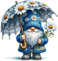 DYAIANGMU Gnome Stamped Cross Stitch Kit for Adults 13.7x13.7 inches - color: Y124