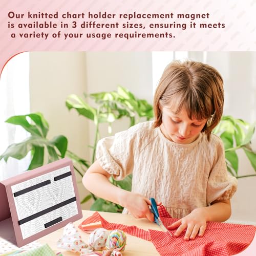 Flutesan 1 Pcs Knitting Pattern Holder, Folded Size 6.1 x 9 Inch, Pink - color: Pink, size: Folded Size 6.1 x 9 Inch