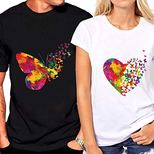 8 Large Sheets Colorful Butterfly Iron on Stickers Patches Cute Flying Animal Heat Transfer Stickers Decals DIY T-Shirt Jeans Backpacks Families Clothing Hat Decoration Applique - color: 8a, size: 8L