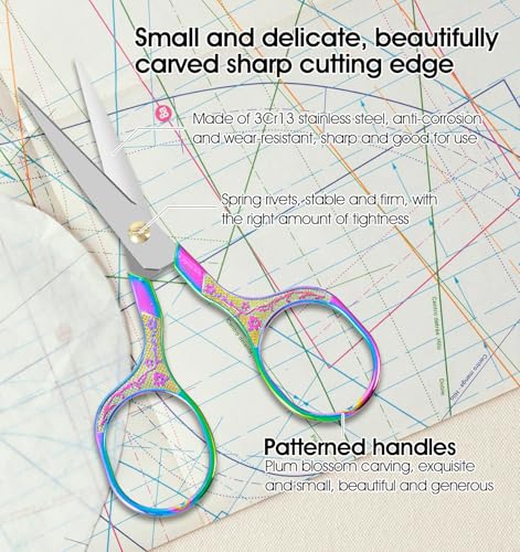 2 Pcs Crochet Scissors, Small Fabric Scissors for Crocheting