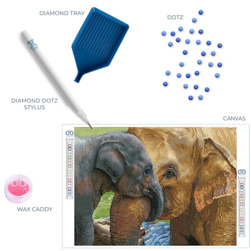 DIAMOND DOTZ Baby's Comfort Diamond Painting Kit for Adults with Gems