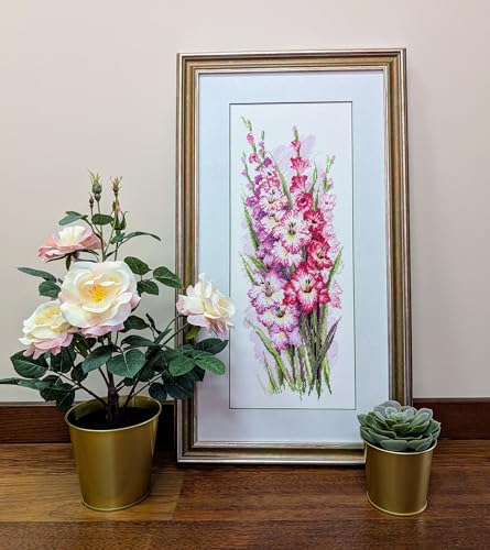 RIOLIS 1994 Charming Gladioli Counted Cross Stitch Kit 7.75 x 19.75 in - style: Charming Gladioli 1994
