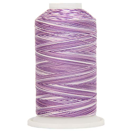 ThreadArt Multicolor Cotton Thread, 600M 40/3, Violets 2221 - color: Violets