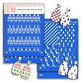 2 Layers Christmas Slik Screens for Polymer Clay Earring Making, Set of Two Designs of Two Layers SSCMB-65 - color: SSCMB-65