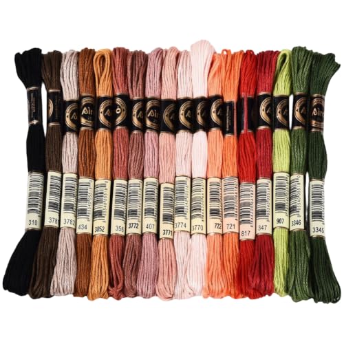 157.5 Yards Variegated Polyester Embroidery Floss for Sewing - color: Rich Maillard Color