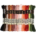 157.5 Yards Variegated Polyester Embroidery Floss for Sewing - color: Rich Maillard Color