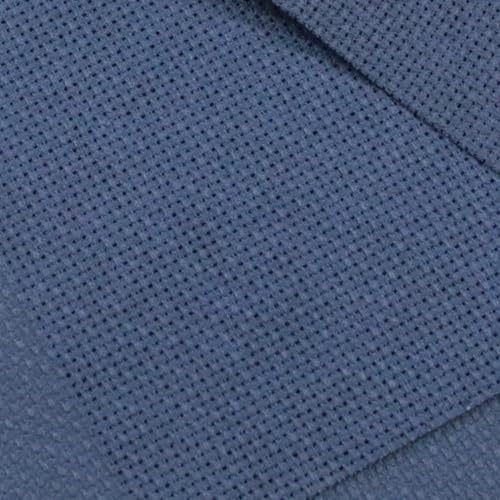 KCS 12" x 59" (30cmx 149cm) 18 Count Cotton Aida Cloth Cross Stitch Fabric (Navy Blue) - color: Navy Blue