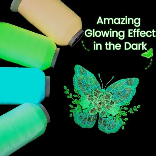 New brothread Single Huge Spool Glow in The Dark Embroidery Thread -G792 - color: 2500M Single Spool G792