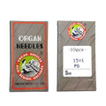 20 Organ 15X1 HAX1 Titanium Flat Shank Home Sewing Machine Needles ~ Multiple Sizes! (65/9) - size: 65/9