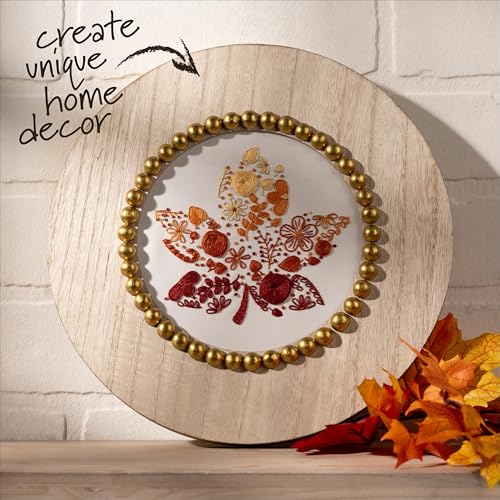Bucilla, Embroidery Hoop Beaded Circle Frame, Fits 6" Embroidery Hoop - size: 6", style: Beaded Circle