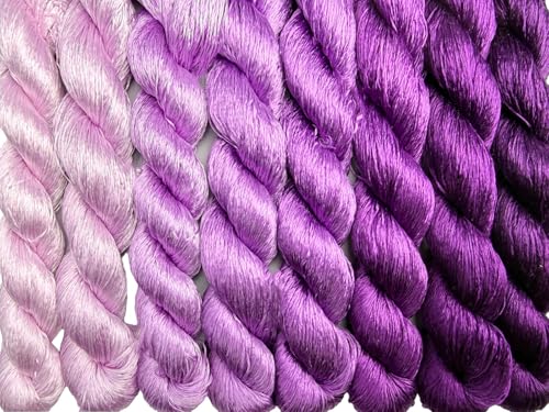 100% Mulberry Silk Embroidery Thread 8 Colors 110m Each (28) - color: 28