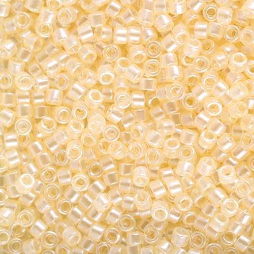 Miyuki Delica Seed Beads - color: DB1478 - Pale Beige Luster