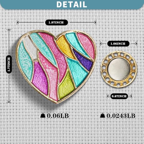 Magnetic Needle Minder Magnet Embroidery Accessories and Supplies Embroidery Needle Holder Cross Stitch Holder Needlework Supplies (Cardinal) (Love) - size: Love